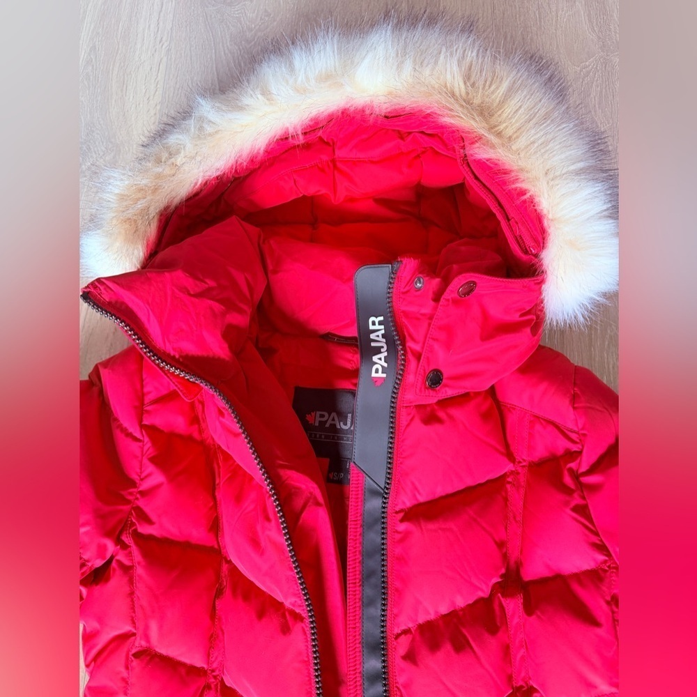 BNWT Women's Pajar Red Winter Parka Down Jacket - Size S - Picture 2 of 10